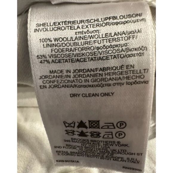 Brooks Brothers 346 Dress Pants Mens TAG-36x32 SEE DESC! Flat Gray Wool QK SHIP - Picture 11 of 11